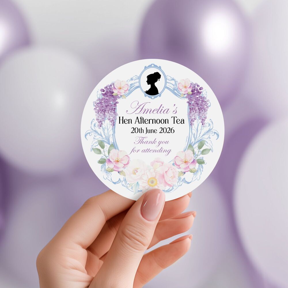 Bridgerton Hen Party Stickers A4 Sheet x1