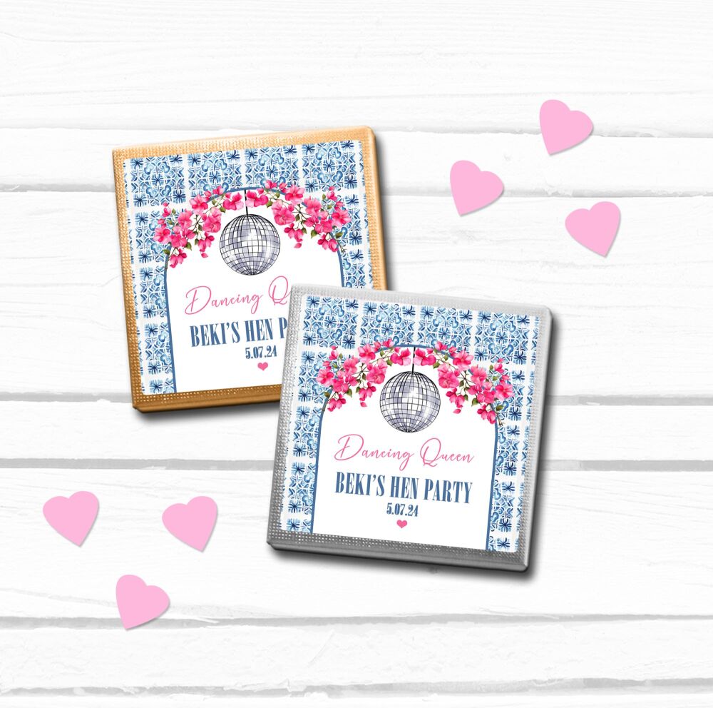 Mamma Mia Personalised Hen Party Chocolates x10