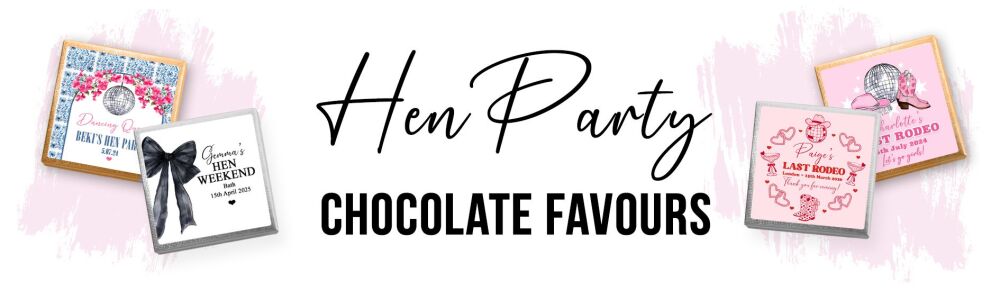 hen party chocolates favours