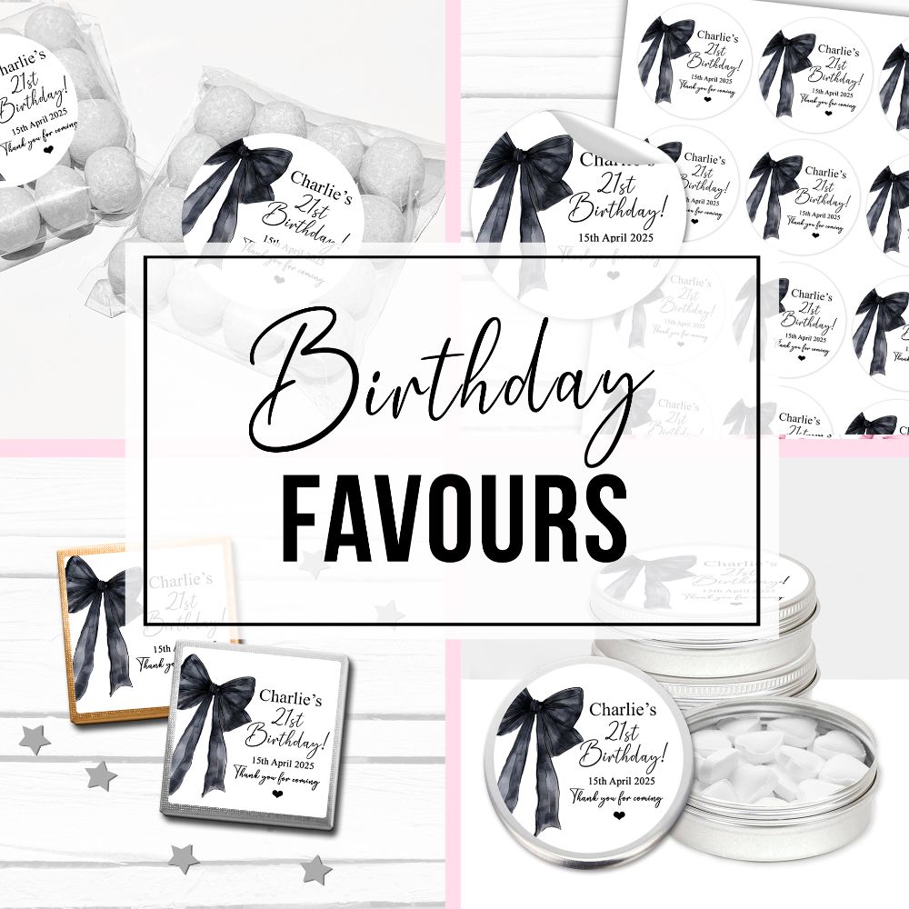Adult Birthday Party Favours & Stickers