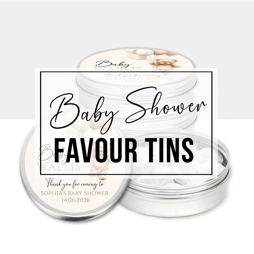 Baby Shower Favours Mint Tins