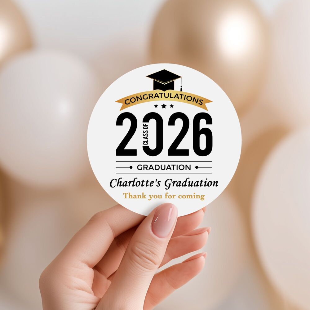 Personalised Stickers For Graduation Class of 2025
