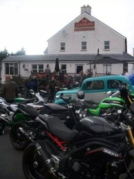 Leadburn Inn, Bike night, Midlothian, Edinburgh, Scotland Leadburn Inn, Bike night, Midlothian, Edinburgh, Scotland