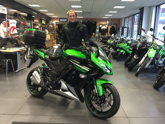 swaps pedal power for horsepower with Kawasaki Z1000SX