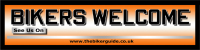 BIKERS WELCOME pvc banner - See us on...