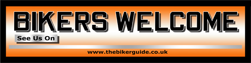 BIKERS WELCOME pvc banner - See us on...