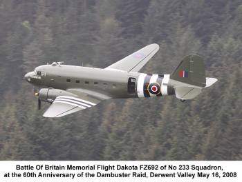 The Battle of Britain Memorial Flight salute to 25 years of the NABD