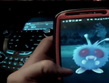 Playing Pokemon in a car