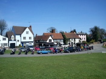 Winners Tearoom, Bikers welcome, Finchingfield, Essex, cafe