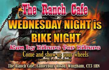 The Ranch Cafe, Bike Night, Wingham, Kent The Ranch Cafe, Bike Night, Wingham, Kent