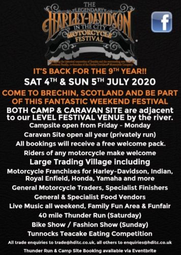 The Legendary Harley-Davidson in the City Motorcycle Festival, Scotland
