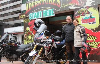 Ecuador Freedom, Motorcycle touring, Bike Rental, Quito