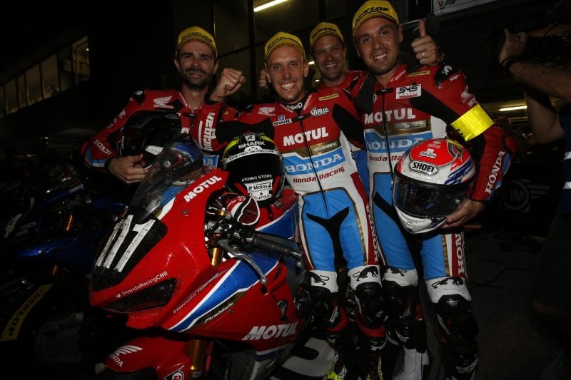 Honda Endurance Racing on the podium at the 8 Hours of Slovakia Ring