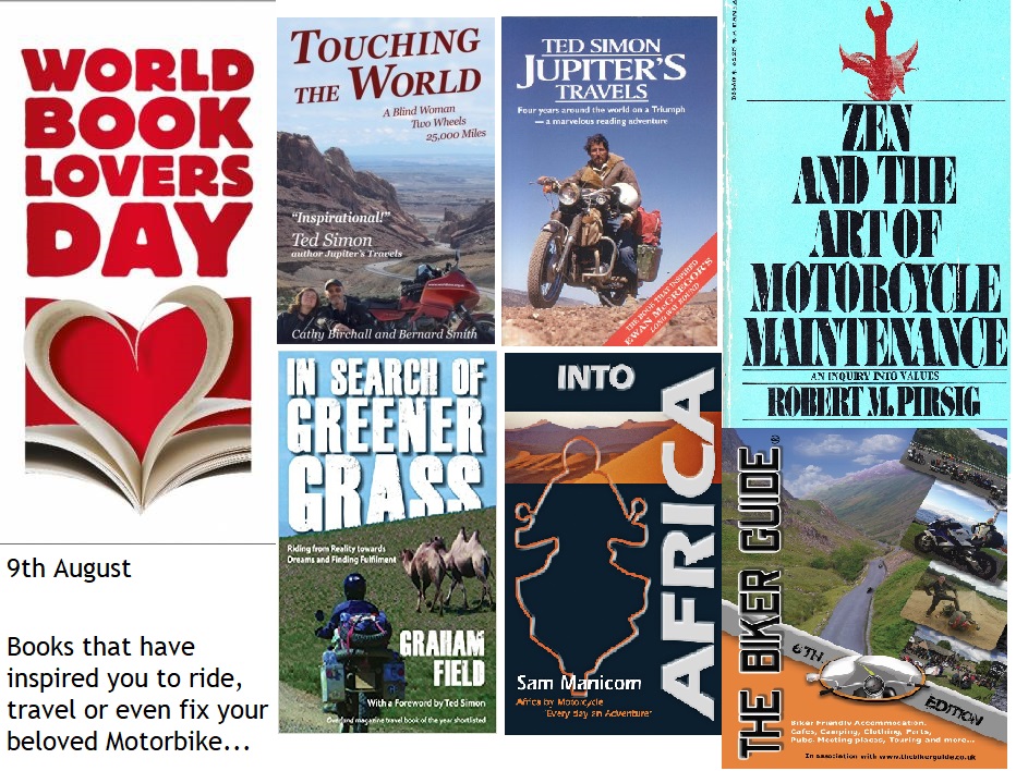 Book Lovers Day - Books that have inspired you to ride, travel and fix your
