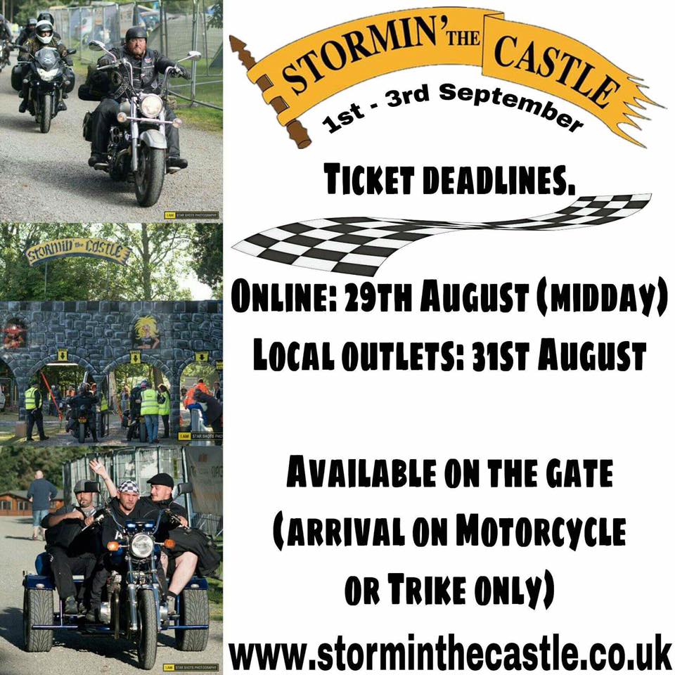 Stormin The Castle - pre-book tickets closing soon