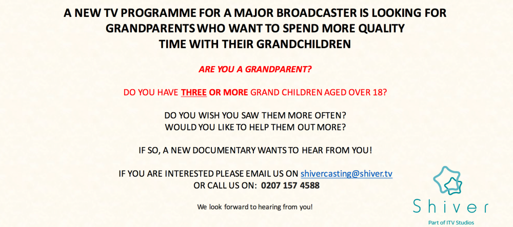 New Television Documentary Programme &ndash; Gran Knows Best