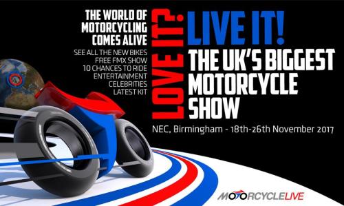 Motorcycle Live - under three weeks away