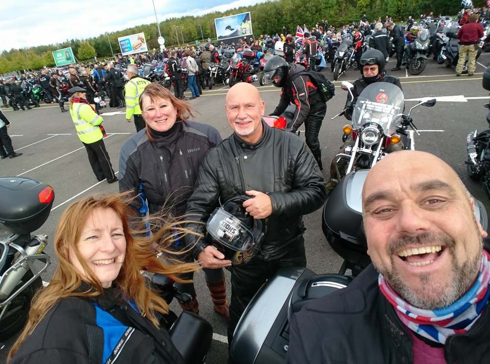 Geoff Springthorpe, setting off for the 2017 Ride to the Wall