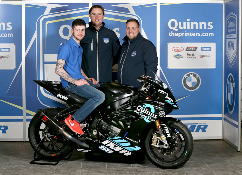 Adam McLean joins quinnstheprinters.com by Team IMR for 2018 road racing se