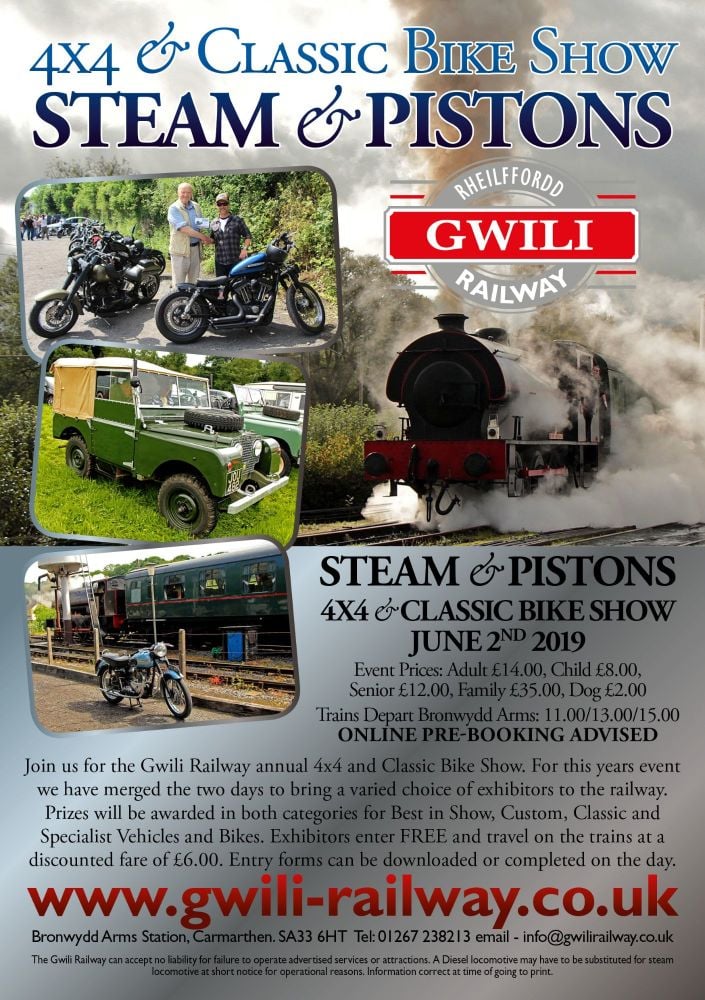 Gwili Steam Railway Classic Bike Show - Carmarthenshire, Wales