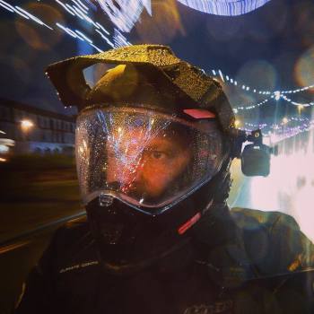 Riding up the Golden Mile at Blackpool to see the lights - Lee Harrison Riding up the Golden Mile at Blackpool to see the lights - Lee Harrison