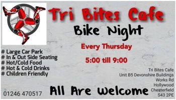 Tri Bites Cafe, Bike Event, Chesterfield, Derbyshire