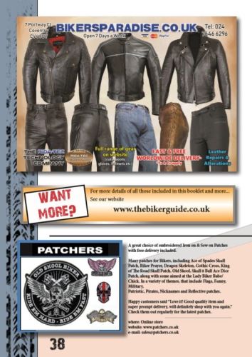 THE BIKER GUIDE - 8th edition, Motorcycle Clothing