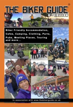 1 of - THE BIKER GUIDE booklet - 8th edition - FREE (P&P £1.75 UK)