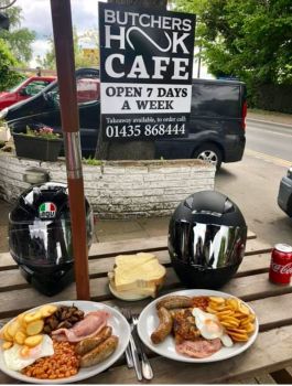 Butchers Hook Cafe, Bikers Welcome, East Sussex