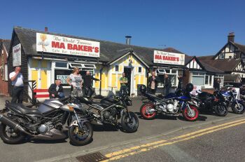 MA Bakers Cafe, Bikers Welcome, Whitchurch, Shropshire