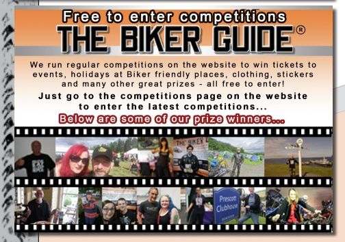 Free to enter Competitions, THE BIKER GUIDE, prize winners