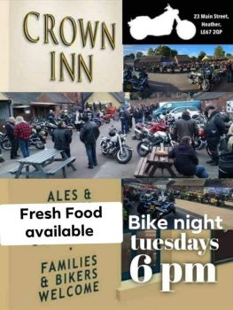 The Crown Inn, Bike Night Tuesday, Leicestershire