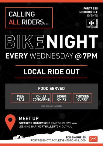 Fortress Motorcycle, Bike Night Wednesday, Northallerton, Yorkshire