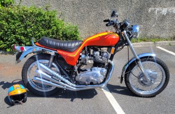Owen has entered his sublime Triumph Daytona and T140 tracker.