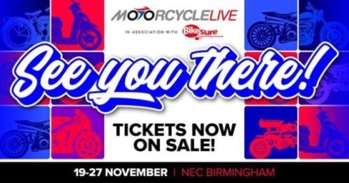 Tickets on sale NOW for Motorcycle Live 2022