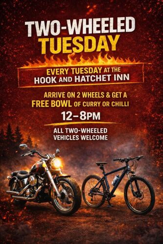 Hook and Hatchet Inn, Two Wheeled Tuesdays Bike meet, Hucking, Maidstone, K
