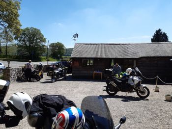 The Old Wheelwright Tearoom, Bikers Welcome, Craven Arms, Shropshire
