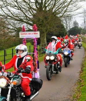 Santas On A Bike, Plymouth, Bristol, Devon, Midlands
