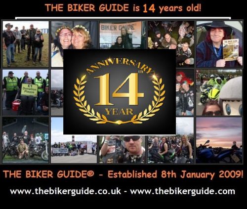 THE BIKER GUIDE&reg; - Established 8th January 2009 - Today THE BIKER GUIDE is