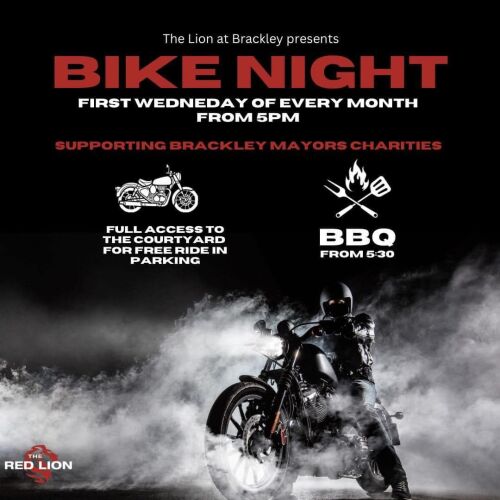The Lion at Brackley, Bike Night, First Wednesday of the month