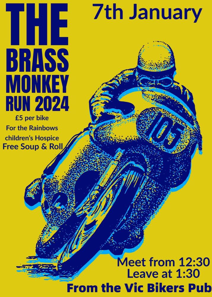 Brass Monkey Run 2024, The Vic Bikers Pub