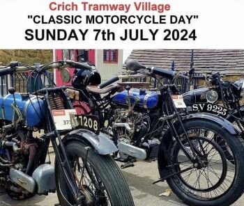 Crich Tramway Village, Classic Motorcycle Day, July 2024