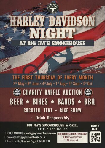 Big Jays Smokehouse and Grill, Bike Night, Buckinghamshire,