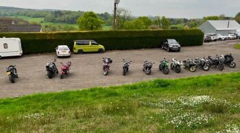 The Huntsman Hotel, bar cafe, Bikers Welcome, Chepstow, Wales