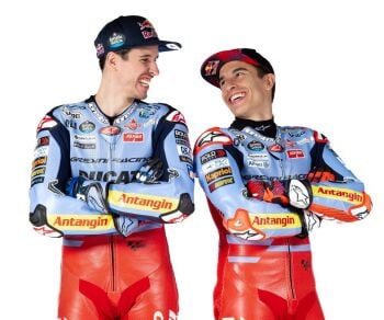 Marquez brothers and the light-blue colours of Team Gresini Racing MotoGP