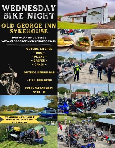 The Old George Inn, Bike Night, Shambles Cafe