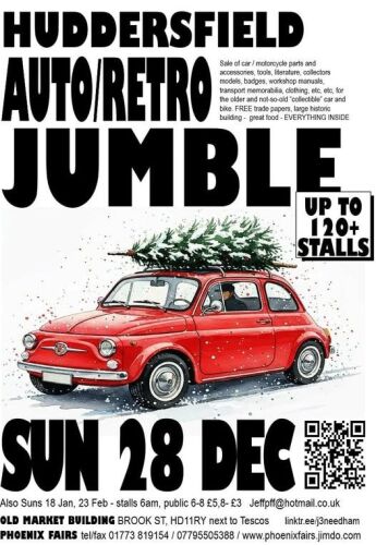 Huddersfield Auto Retro Jumble , December 2024
