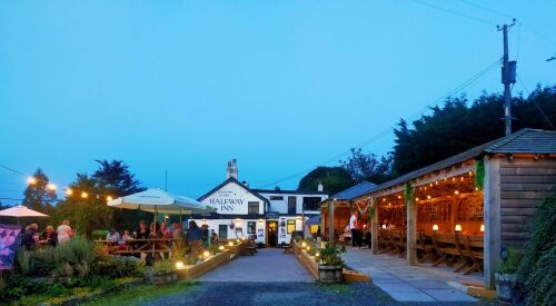 The Halfway Inn, Bikers Welcome, Aberystwyth, Ceredigion, Wales