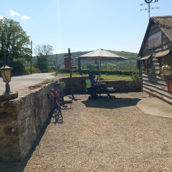 The Old Wheelwright Tearoom, Bikers Welcome, Craven Arms, Shropshire