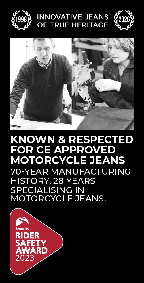 Hood Jeans - Motorcycle jeans. British company. Renowned Worldwide.